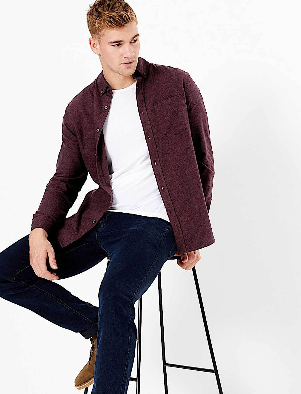 Pure Cotton Flannel Shirt