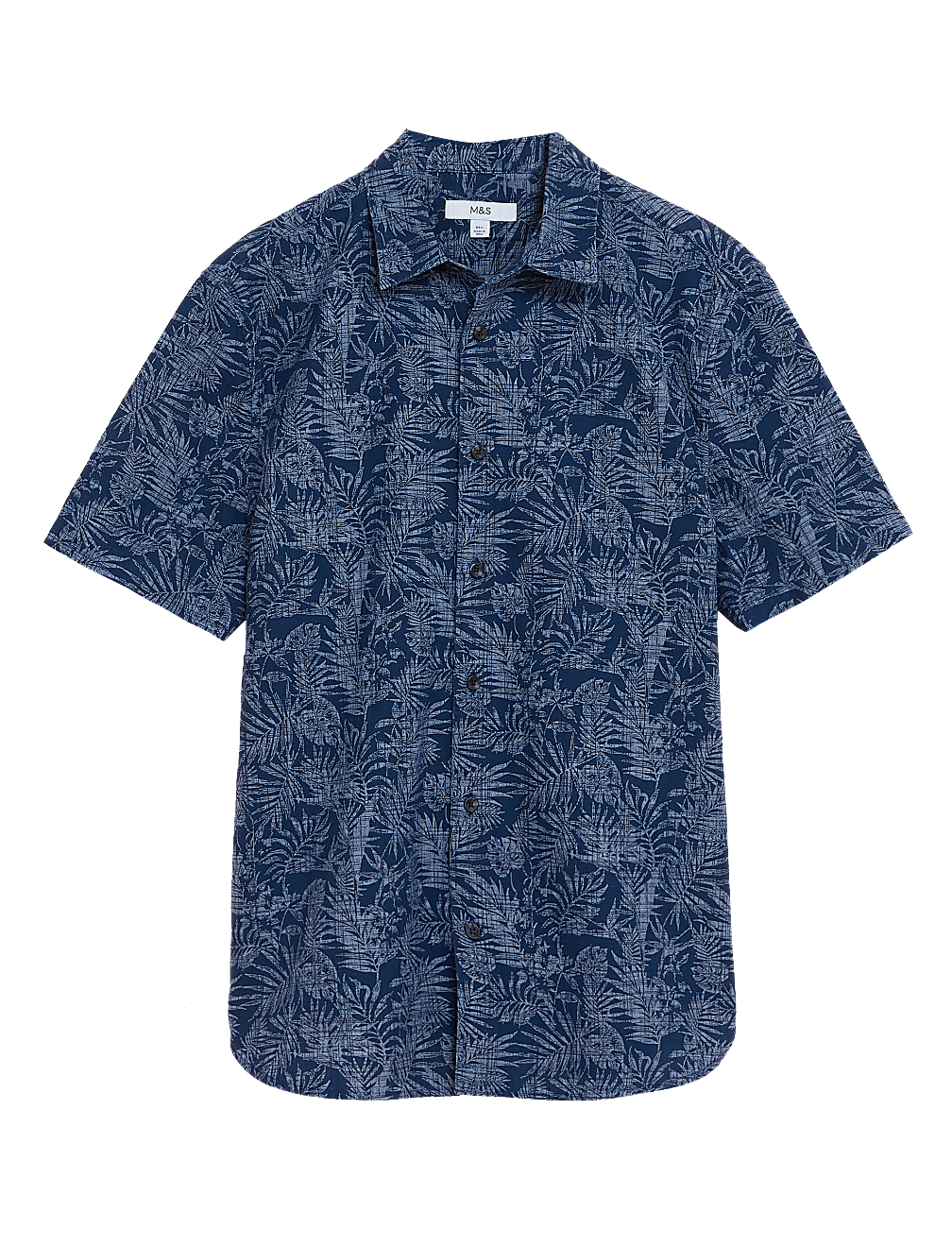 Denim Leaf Print Shirt