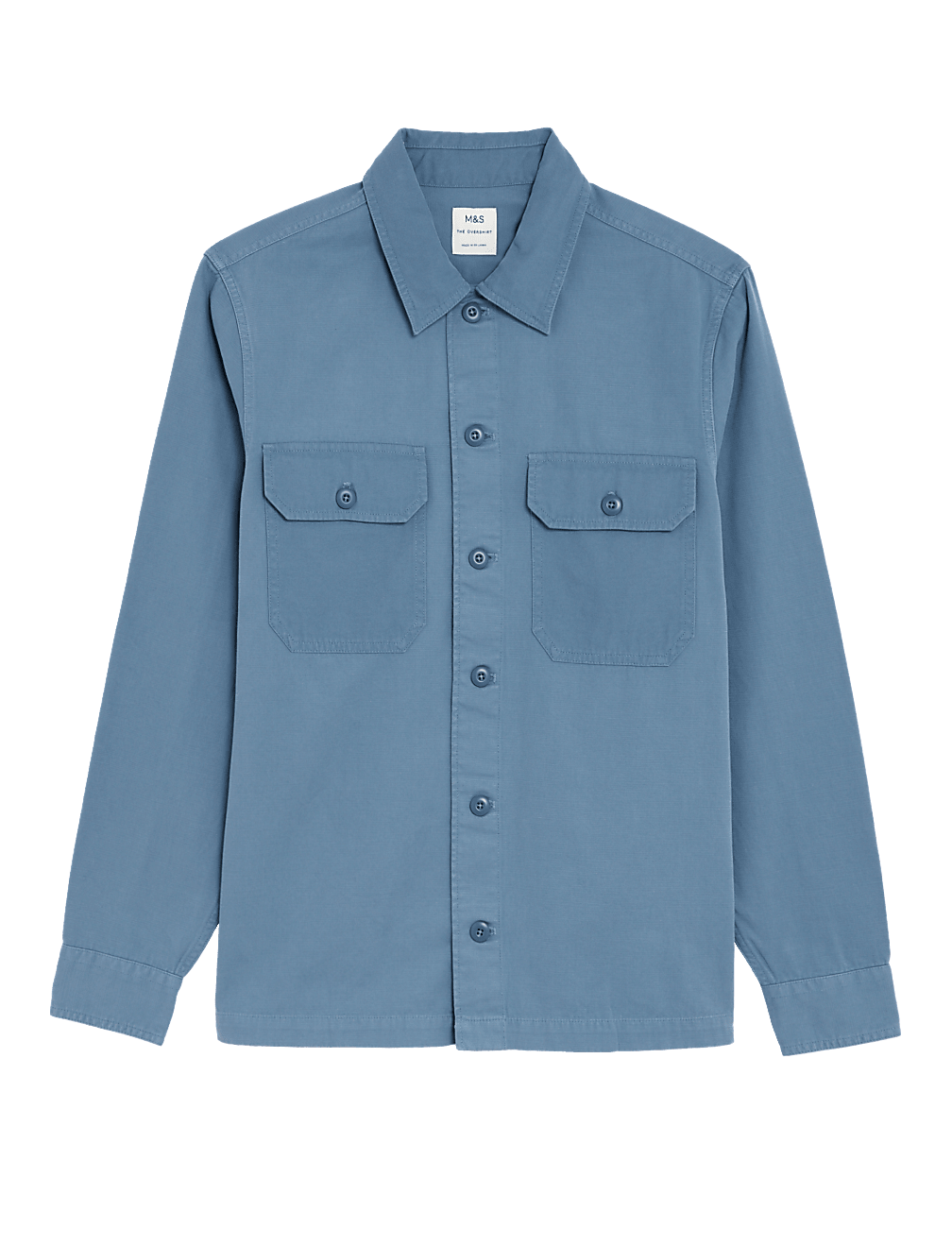 Pure Cotton Utility Overshirt