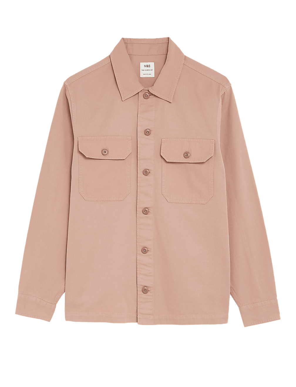 Pure Cotton Utility Overshirt