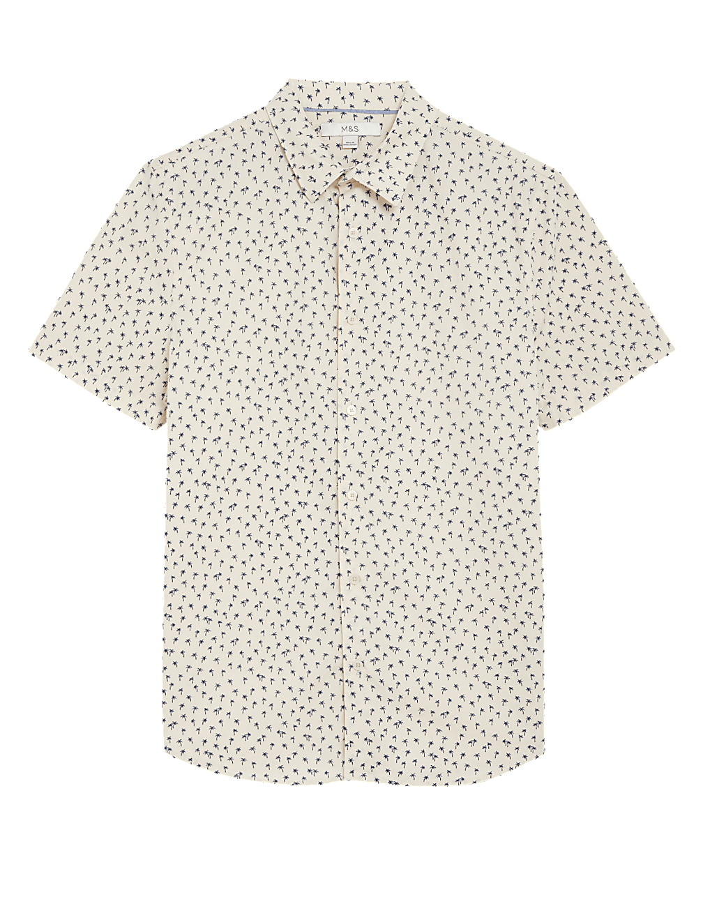 Pure Cotton Palm Tree Print Shirt