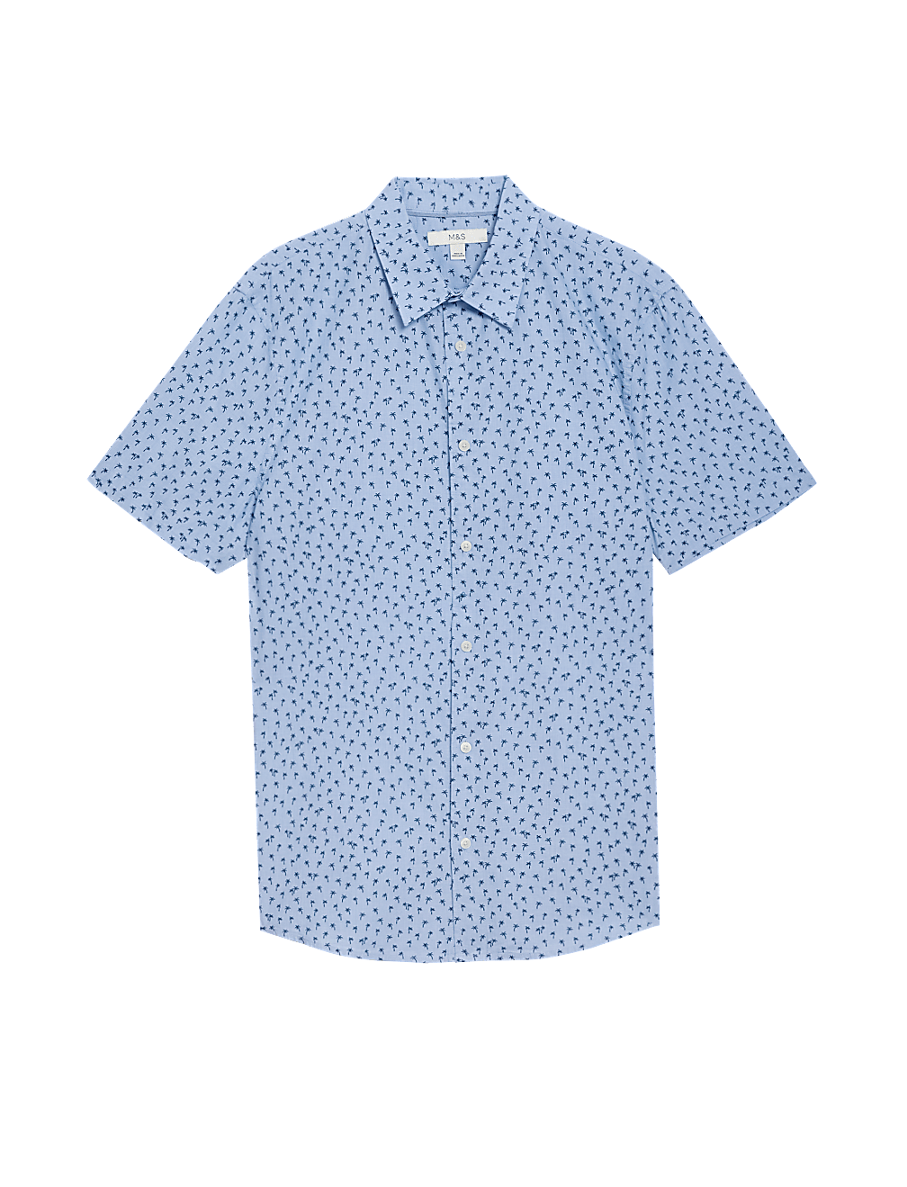 Easy Iron Pure Cotton Geometric Print Shirt