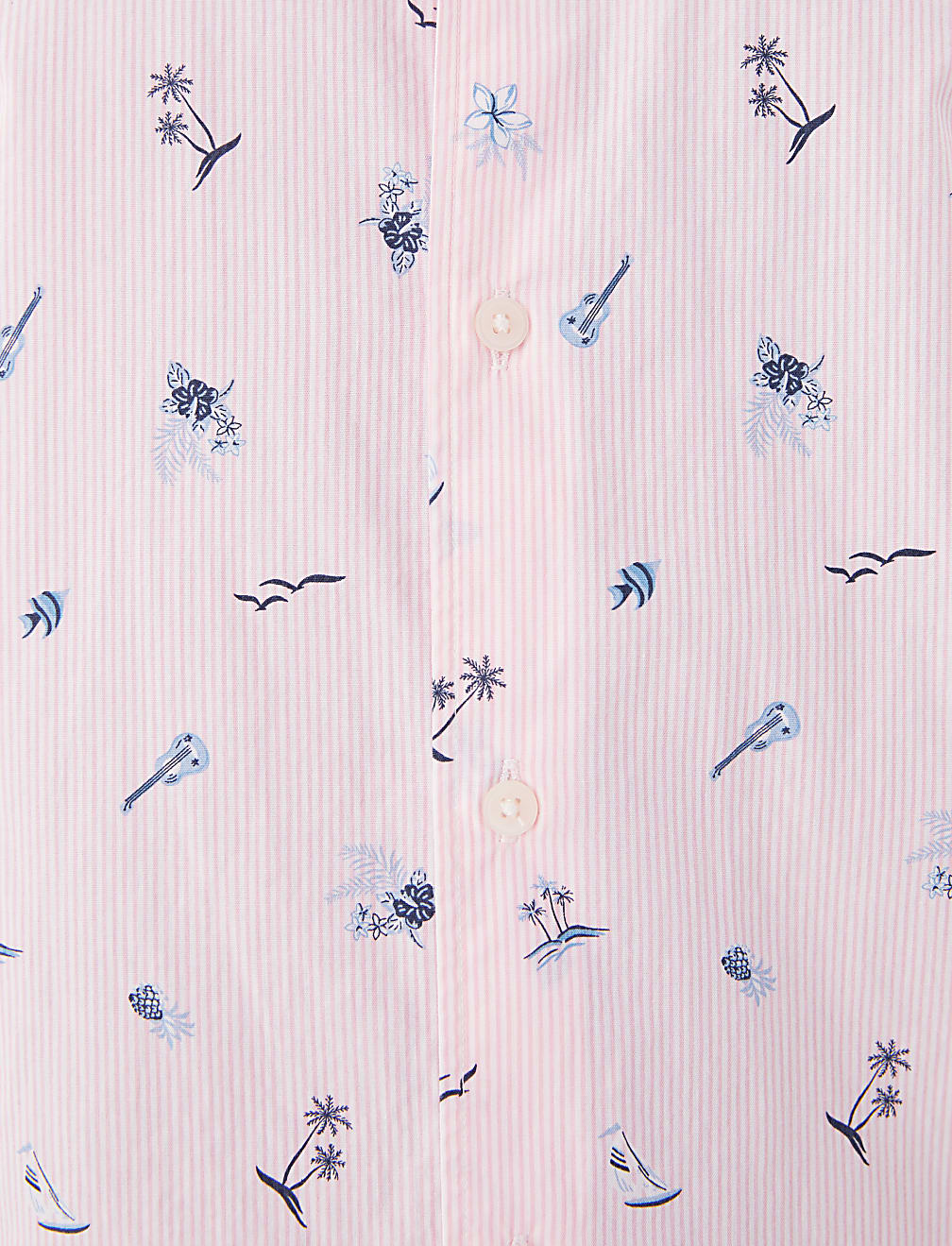 Pure Cotton Tropical Print Shirt