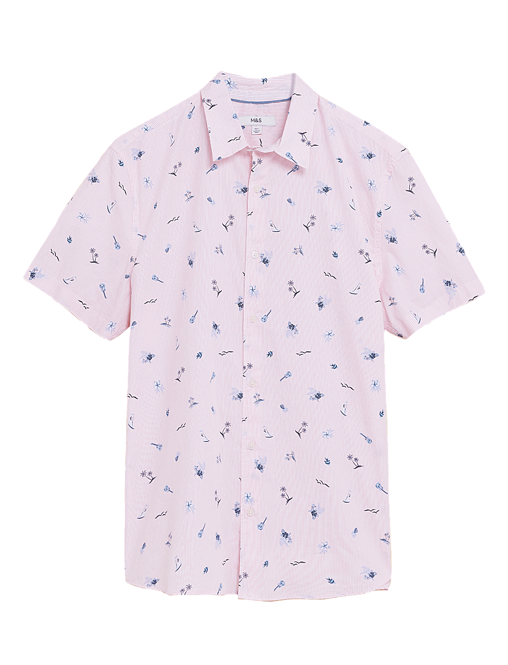 Pure Cotton Tropical Print Shirt