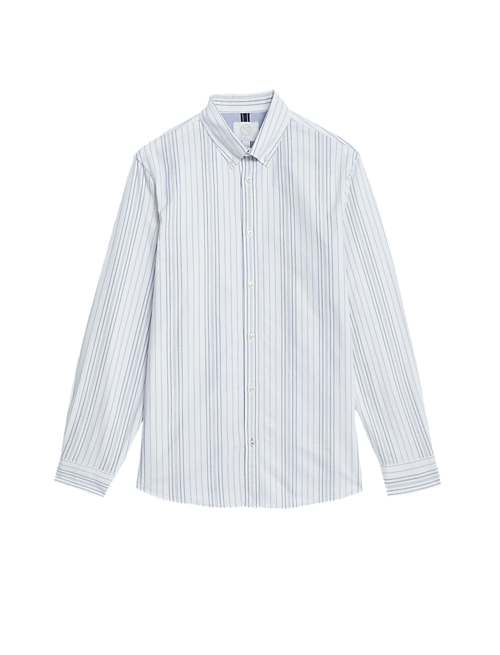 Easy Iron Cotton Rich Striped Oxford Shirt