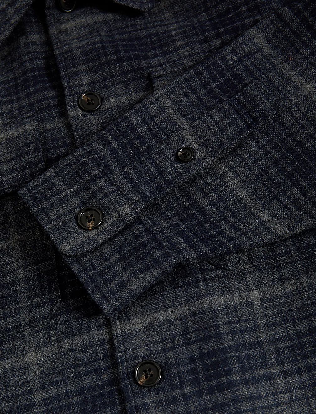 Textured Check Overshirt