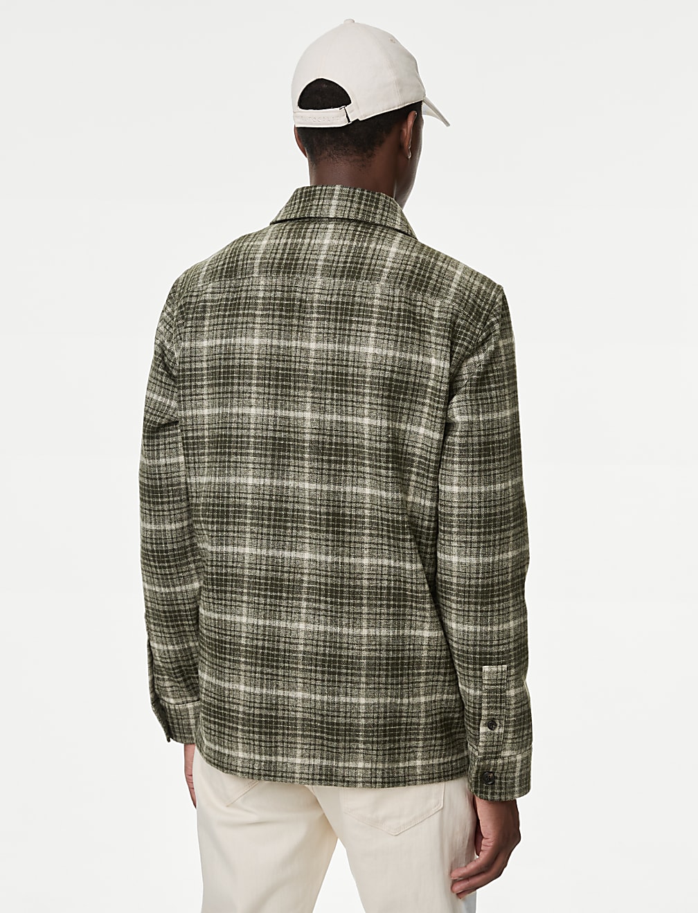 Textured Check Overshirt