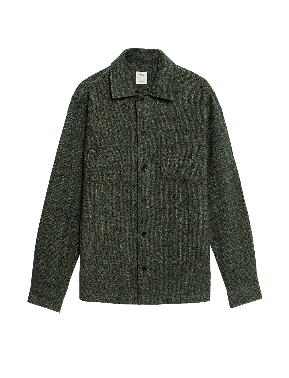 Pure Cotton Textured Overshirt