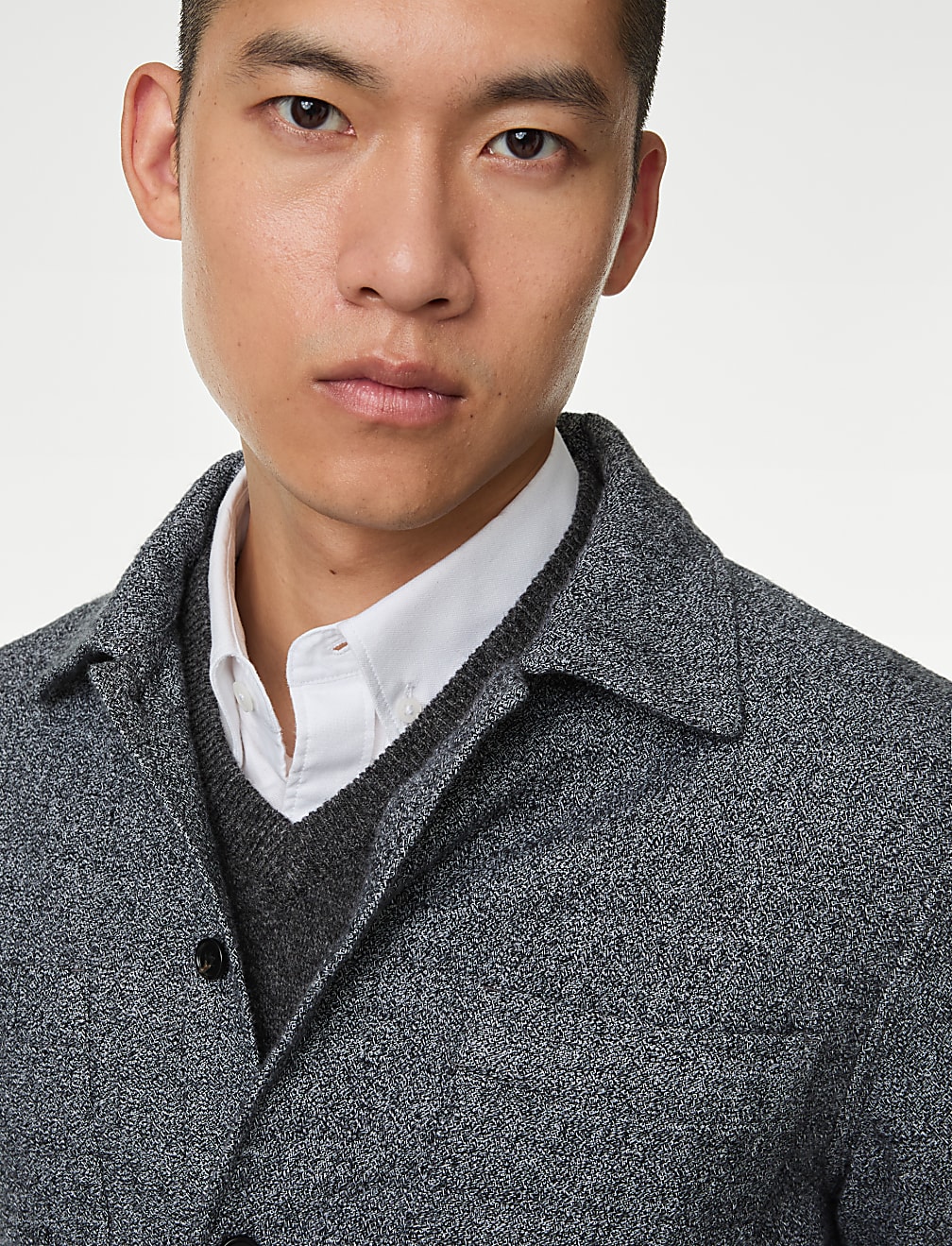 Pure Cotton Textured Overshirt