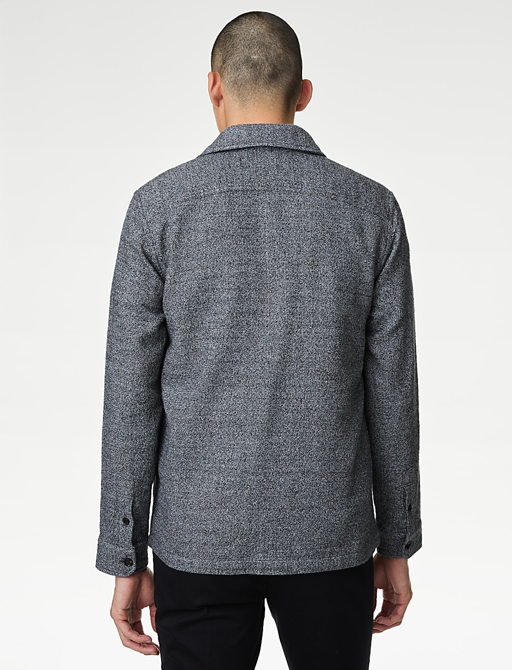 Pure Cotton Textured Overshirt