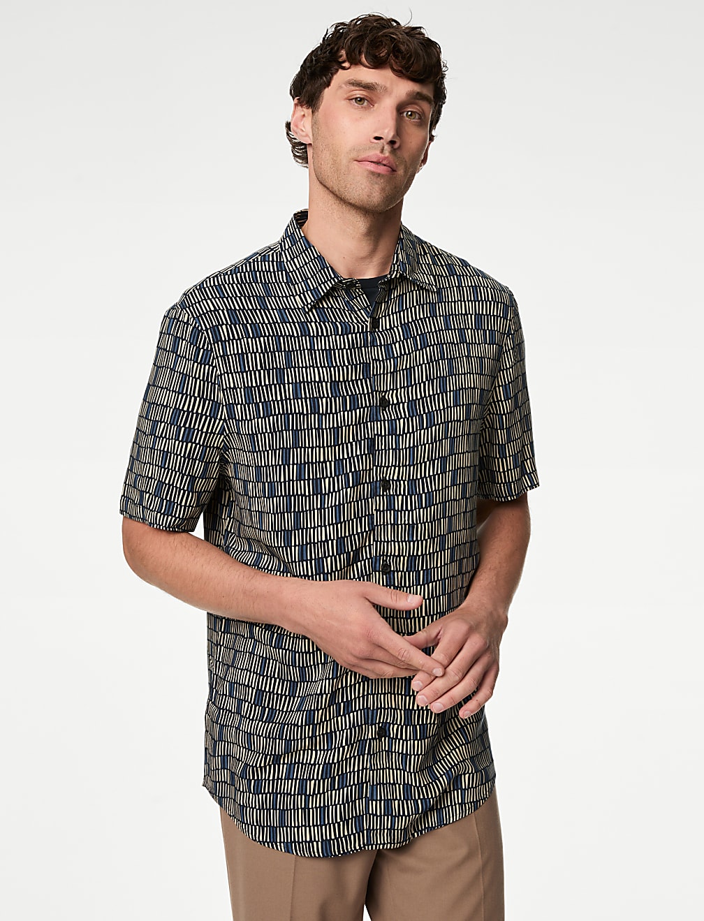Geometric Print Shirt