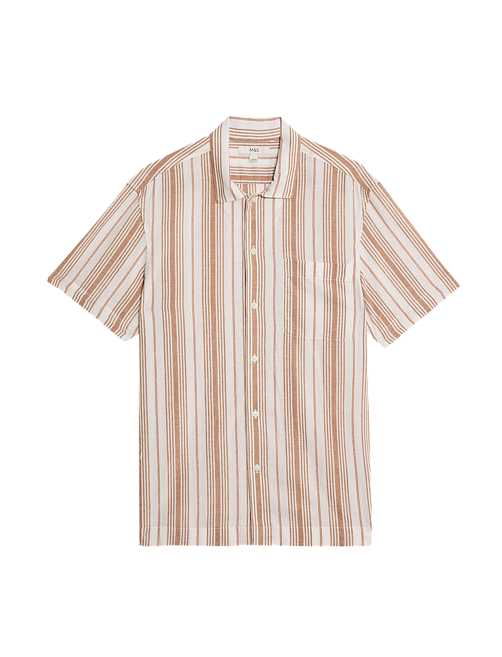 Easy Iron Pure Cotton Striped Shirt