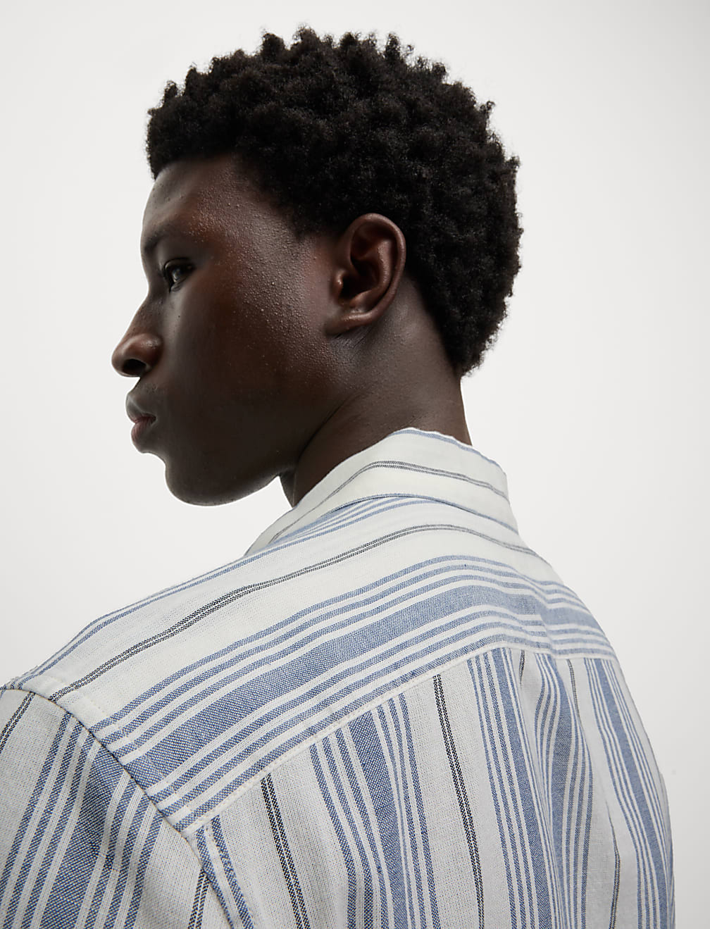 Easy Iron Pure Cotton Striped Shirt