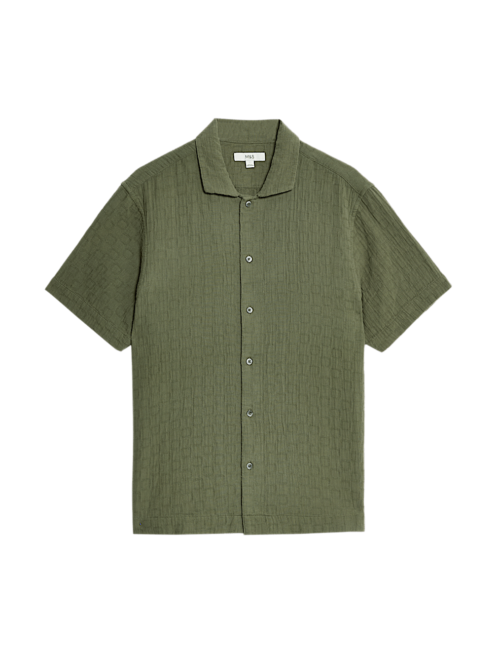 Easy Iron Pure Cotton Textured Shirt