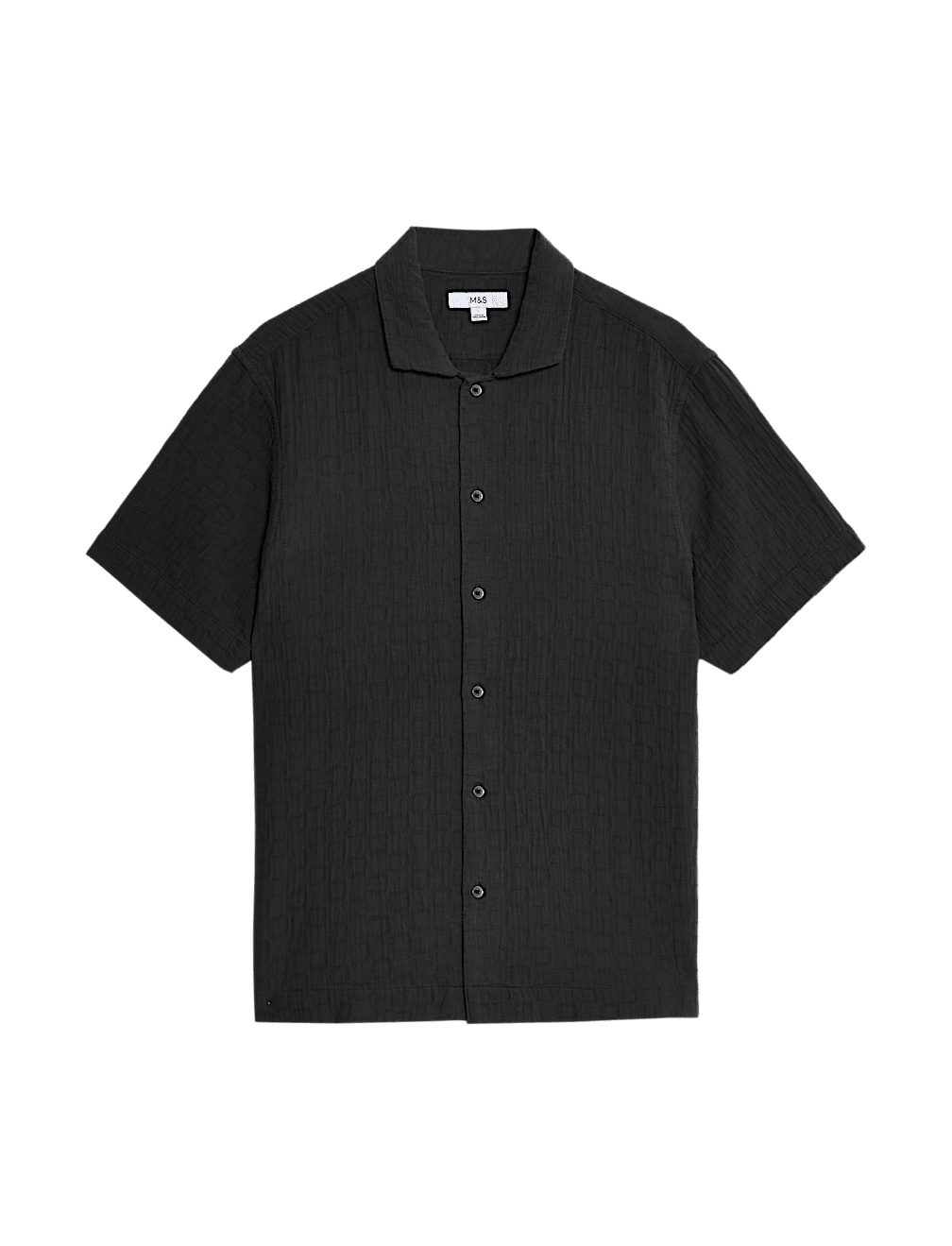 Easy Iron Pure Cotton Textured Shirt