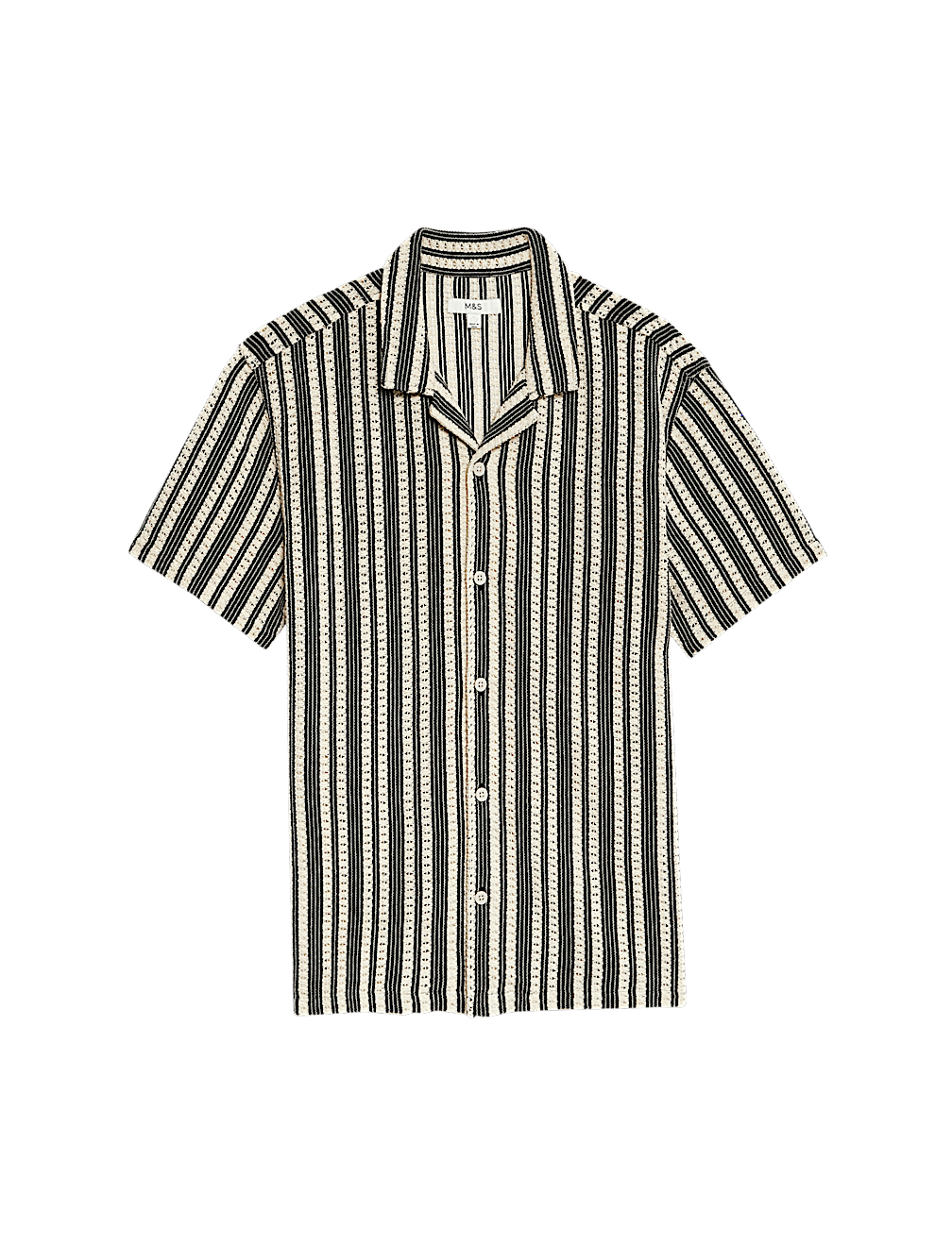 Regular Fit Cotton Rich Striped Shirt