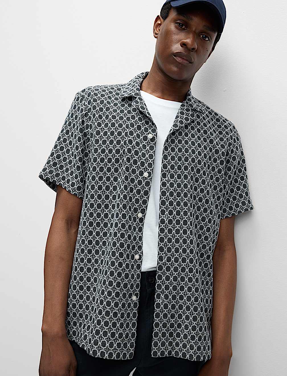 Cotton Rich Jacquard Shirt