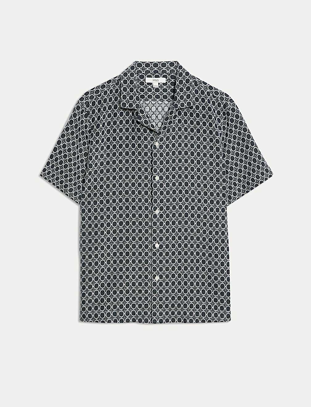 Cotton Rich Jacquard Shirt