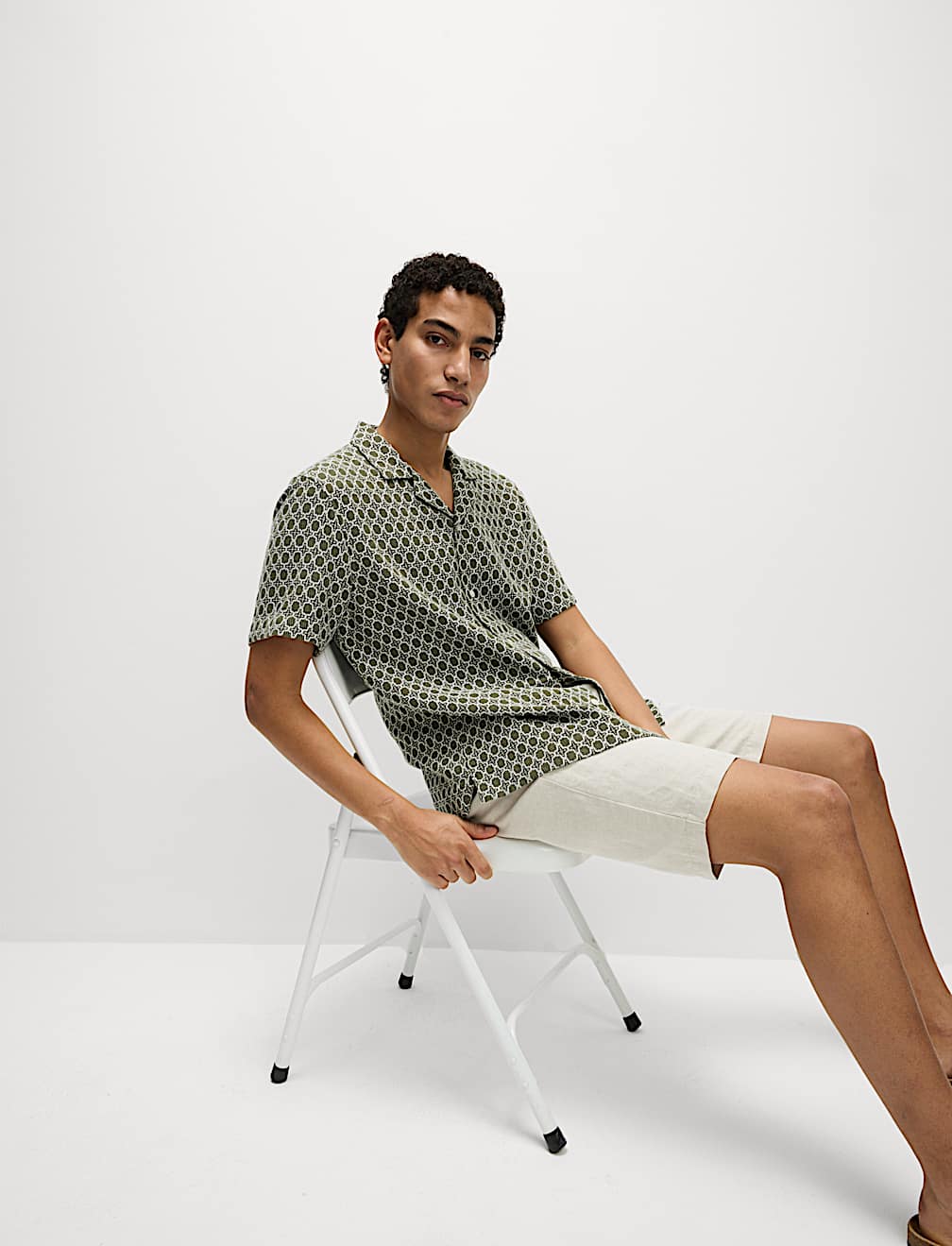 Cotton Rich Jacquard Shirt