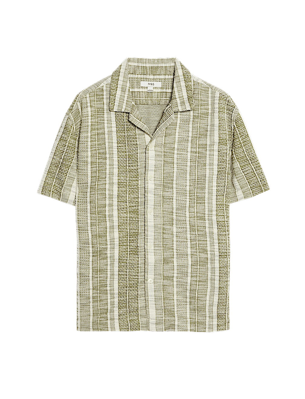 Regular Fit Easy Iron Cotton Blend Striped Shirt