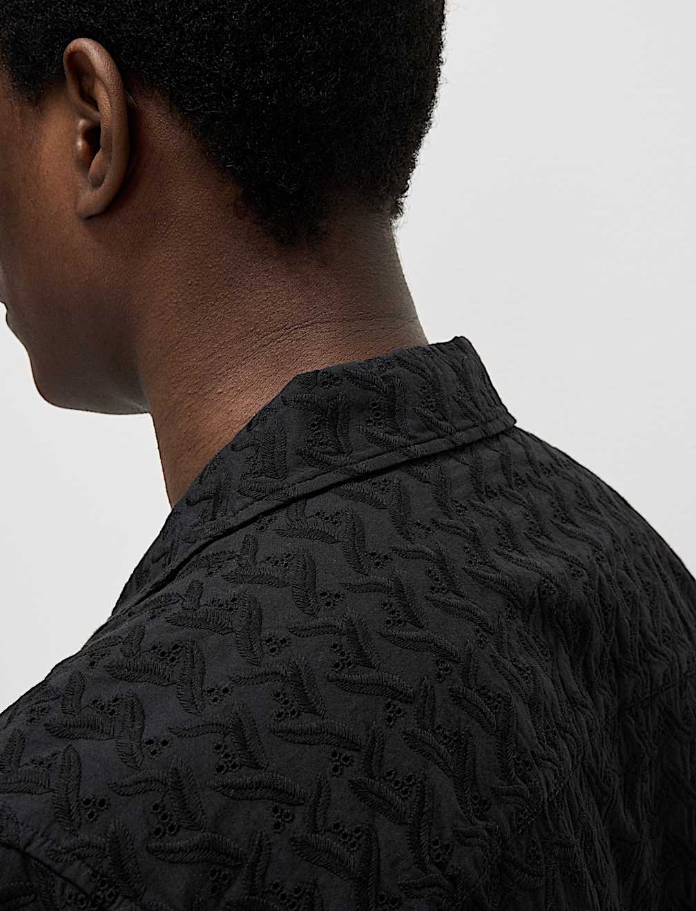 Regular Fit Short Sleeve Embroidered Shirt