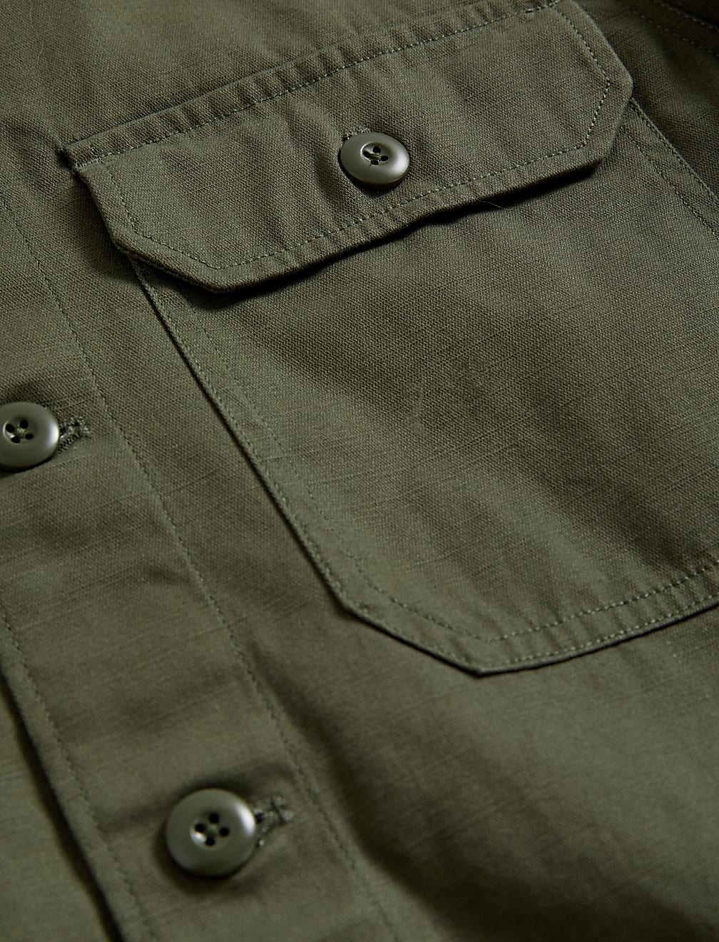 Pure Cotton Utility Overshirt