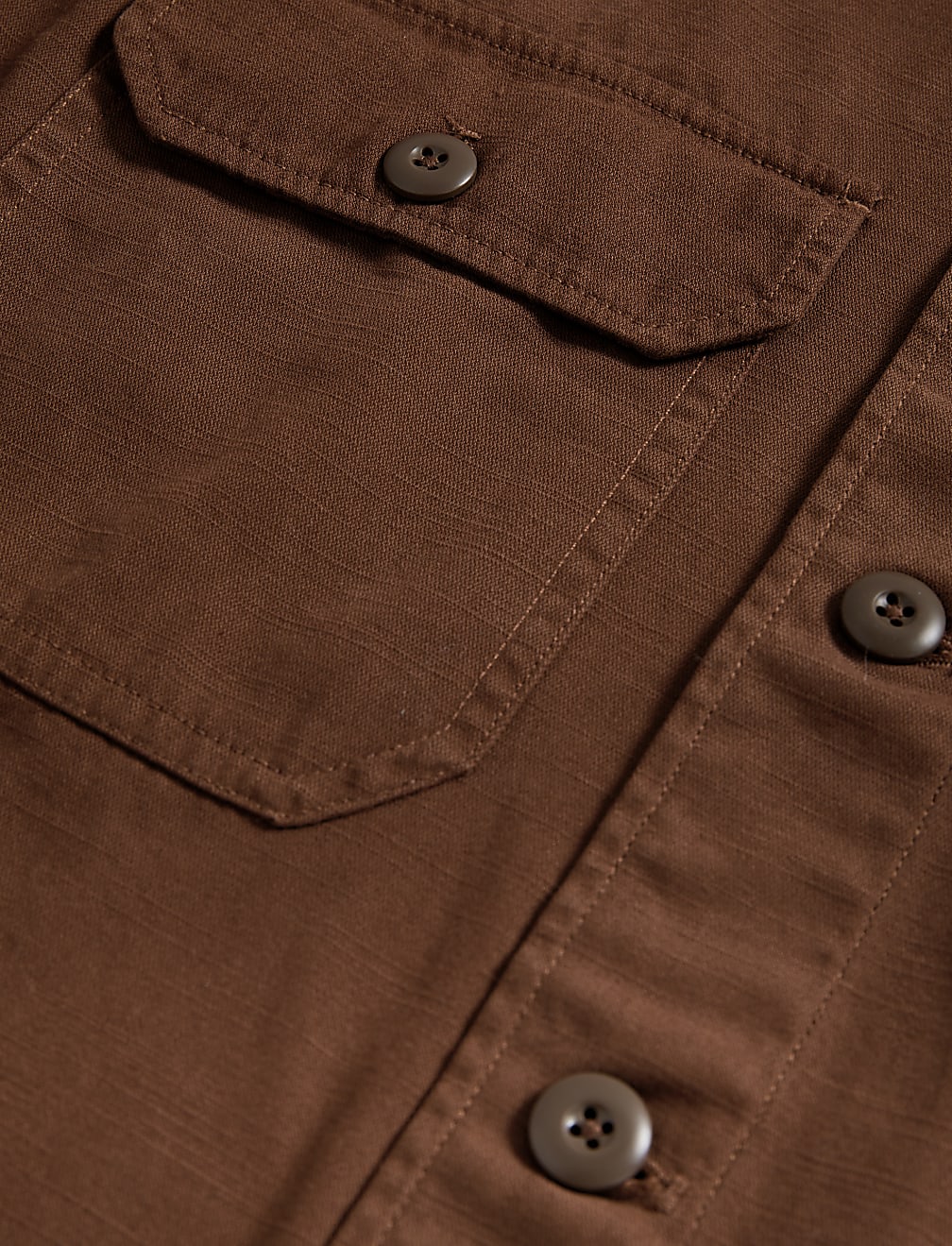 Pure Cotton Utility Overshirt