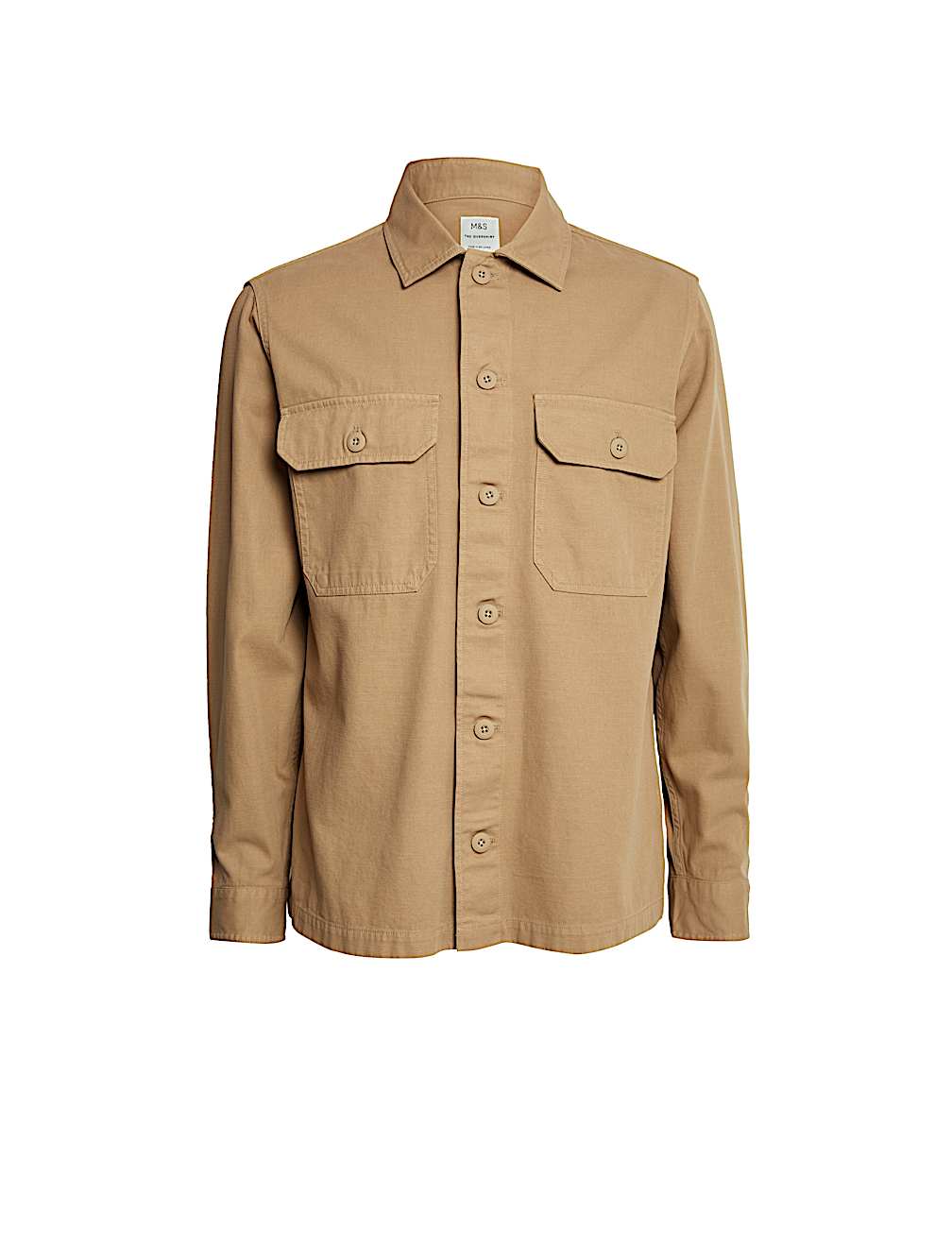 Pure Cotton Utility Overshirt