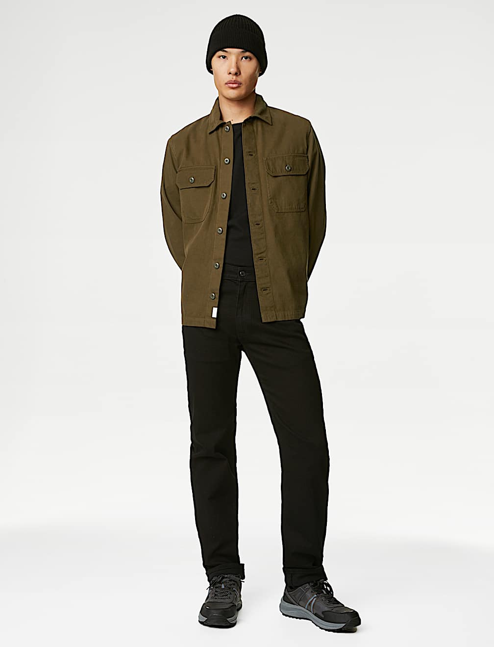 Pure Cotton Utility Overshirt