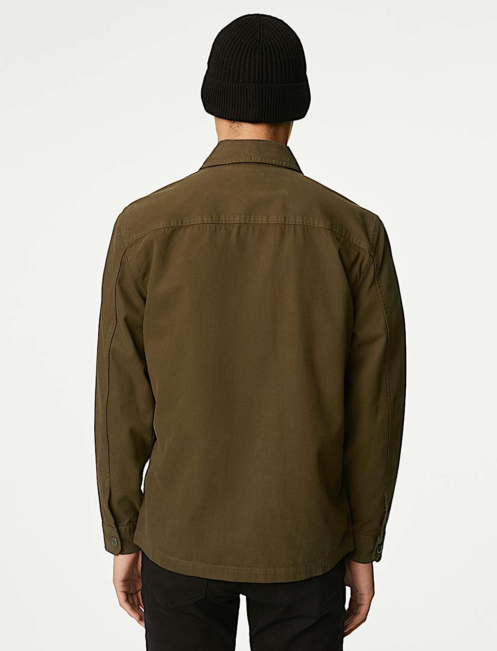 Pure Cotton Utility Overshirt