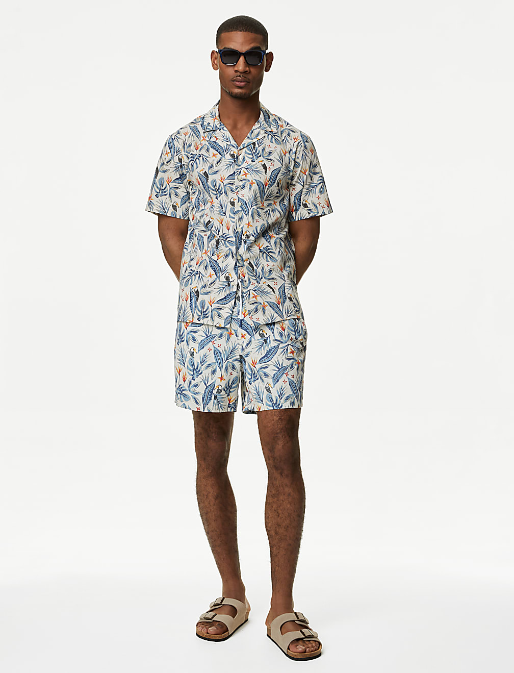 Easy Iron Pure Cotton Cuban Collar Shirt