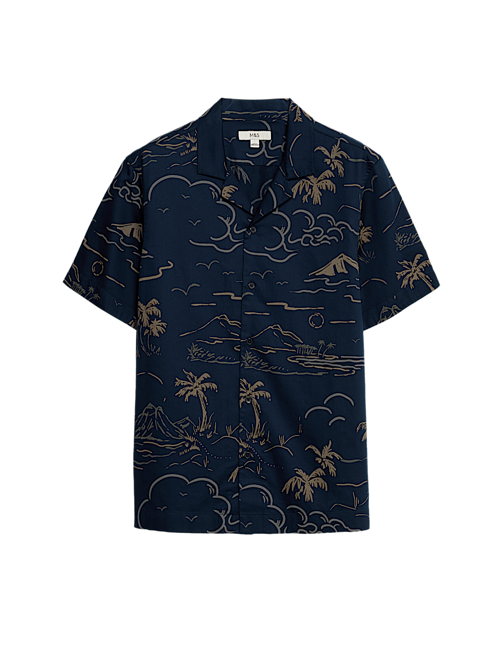 Easy Iron Pure Cotton Hawaiian Shirt