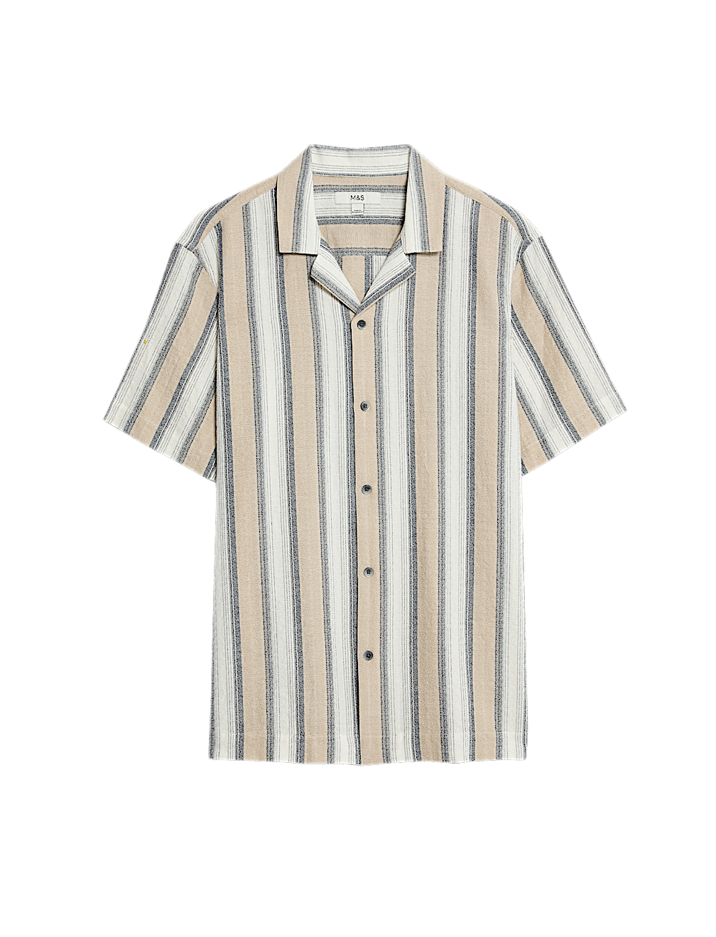 Pure Cotton Striped Short Sleeve Shirt