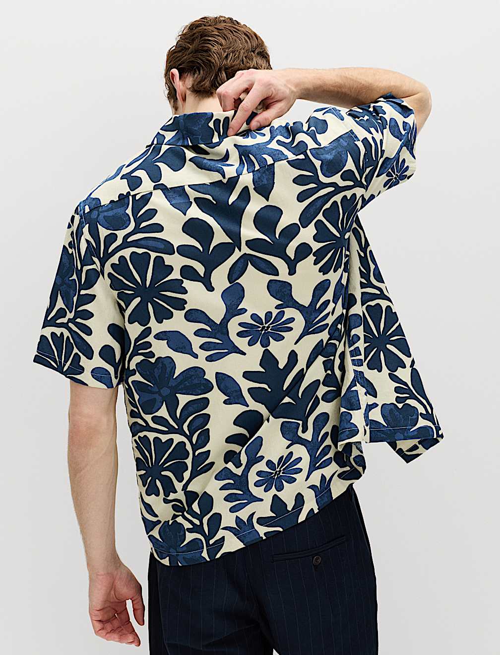 Pure Cotton Floral Short Sleeve Shirt