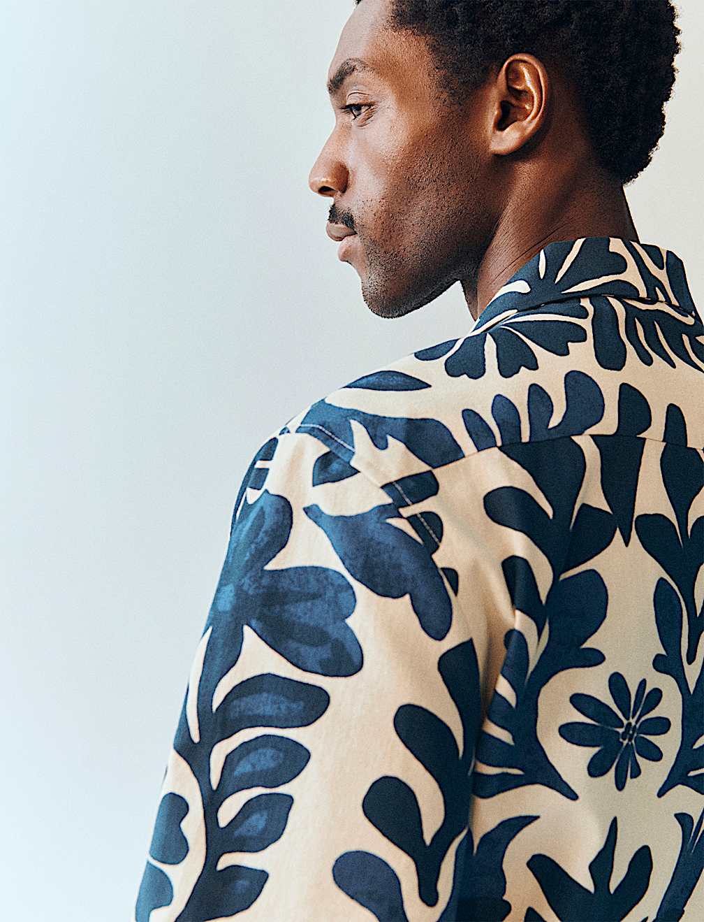 Pure Cotton Floral Short Sleeve Shirt