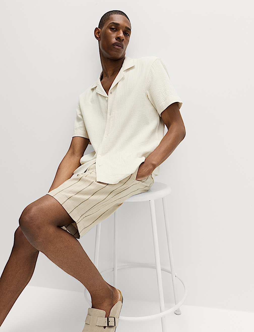 Pure Cotton Textured Shirt