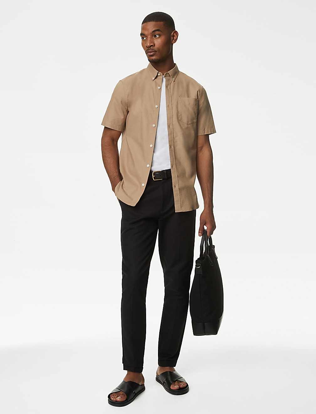 Easy Iron Pure Cotton Oxford Shirt