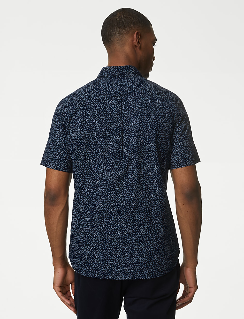 Easy Iron Pure Cotton Print Oxford Shirt