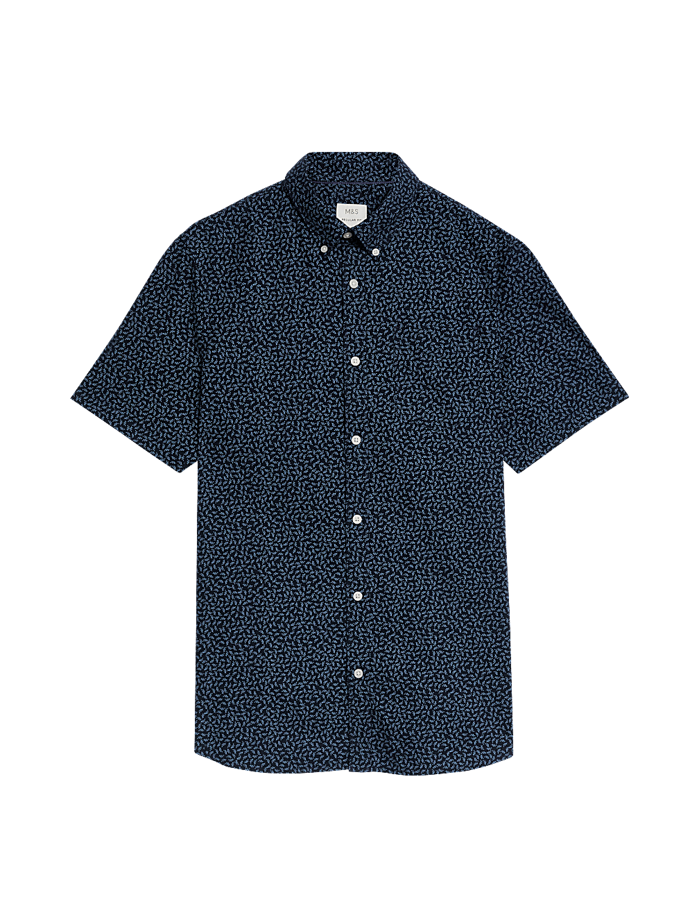 Easy Iron Pure Cotton Print Oxford Shirt