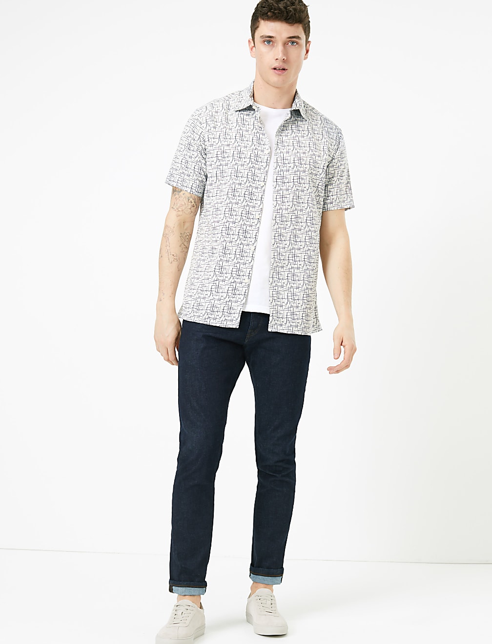 Geometric Print Shirt