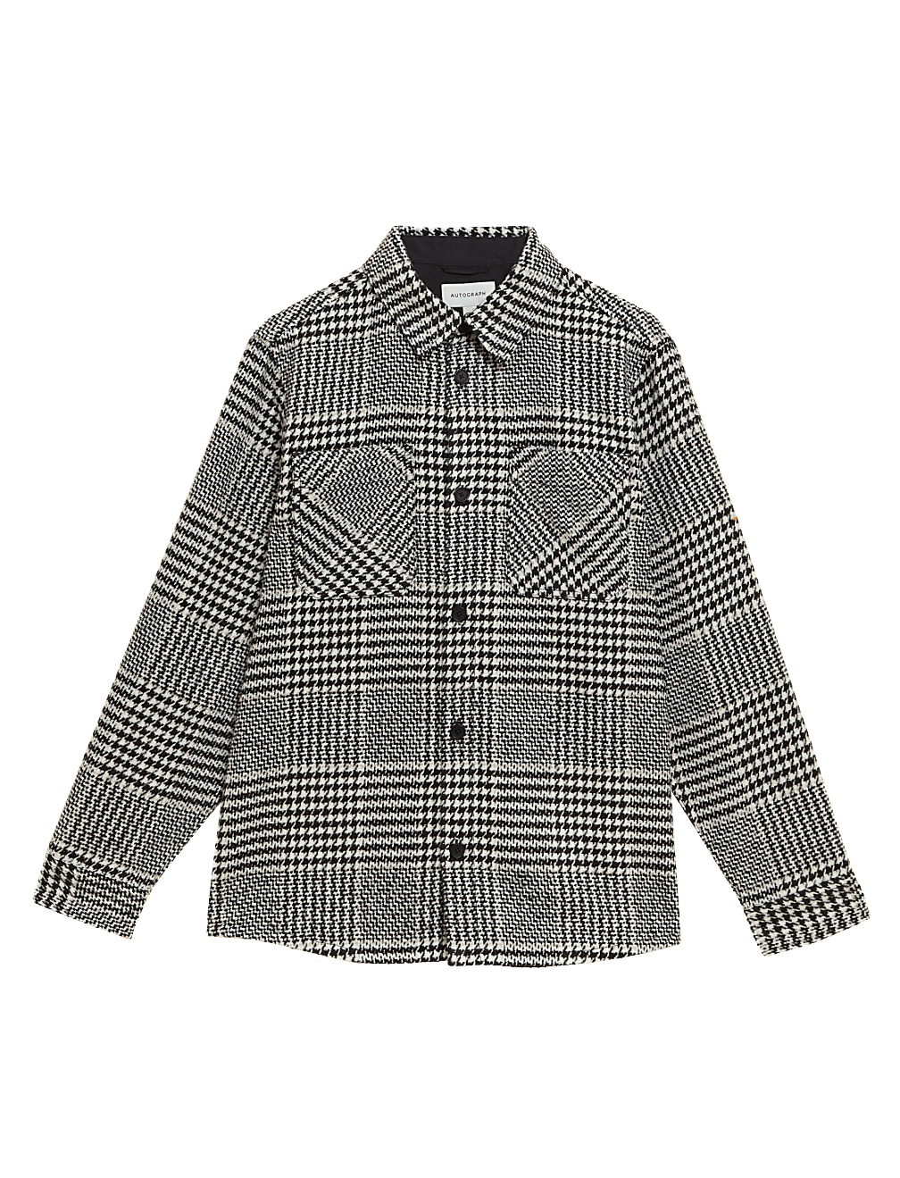 Check Overshirt with Wool
