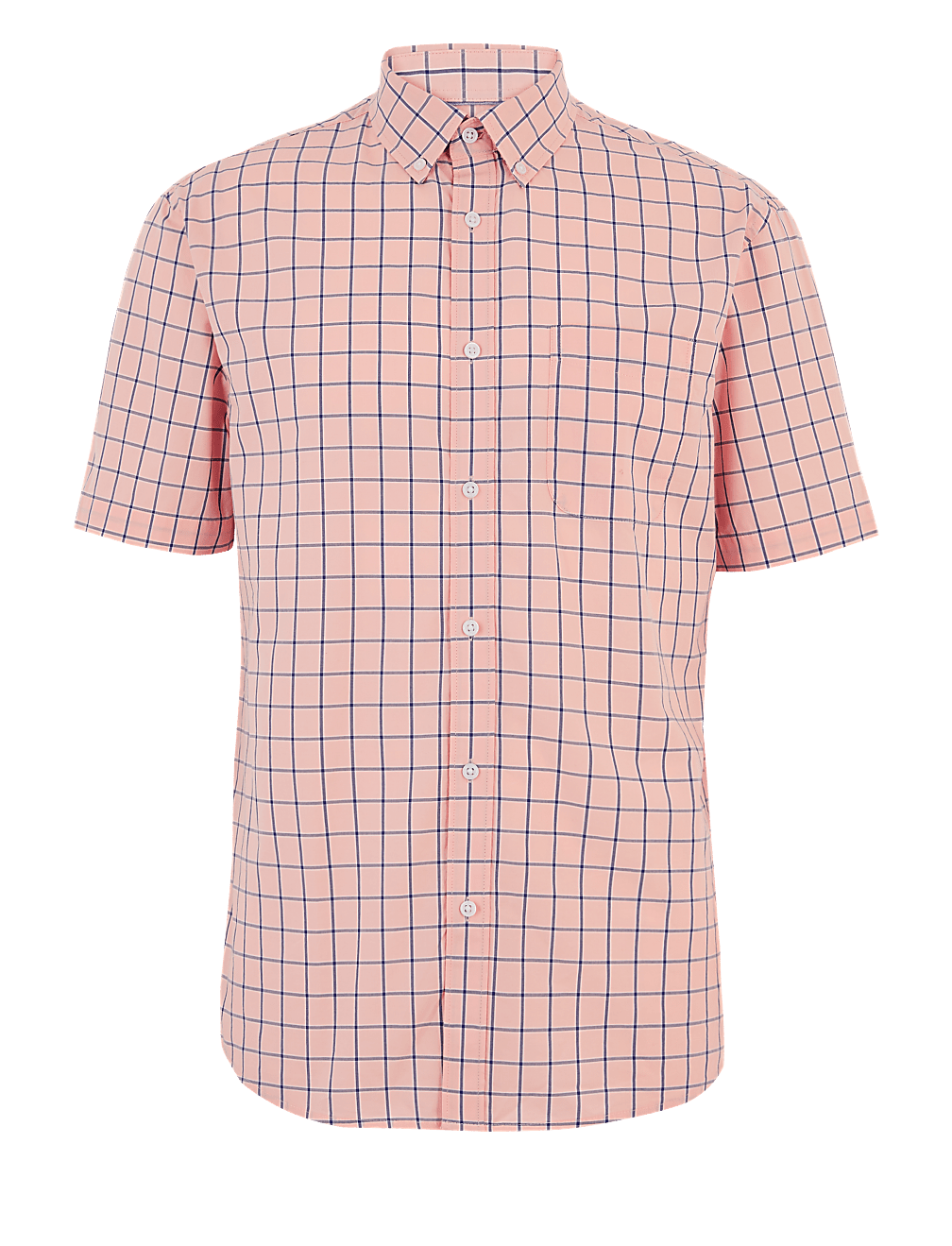 Laundered Cotton Checked Shirt