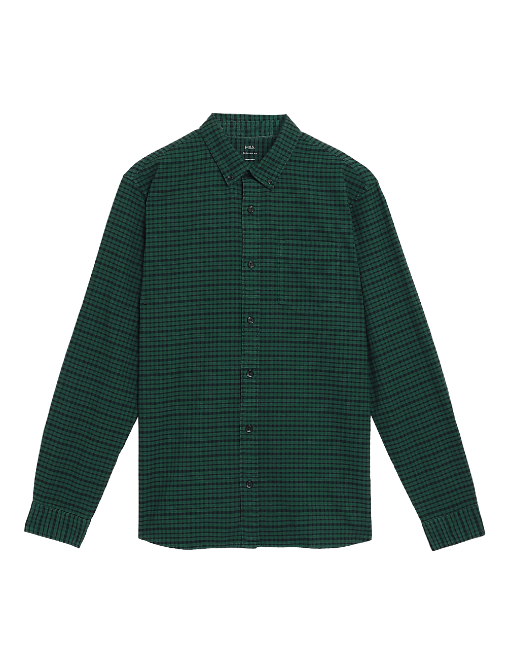 Pure Cotton Check Oxford Shirt