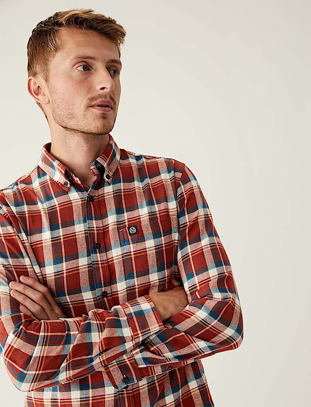 Flannel Brushed Cotton Check Shirt