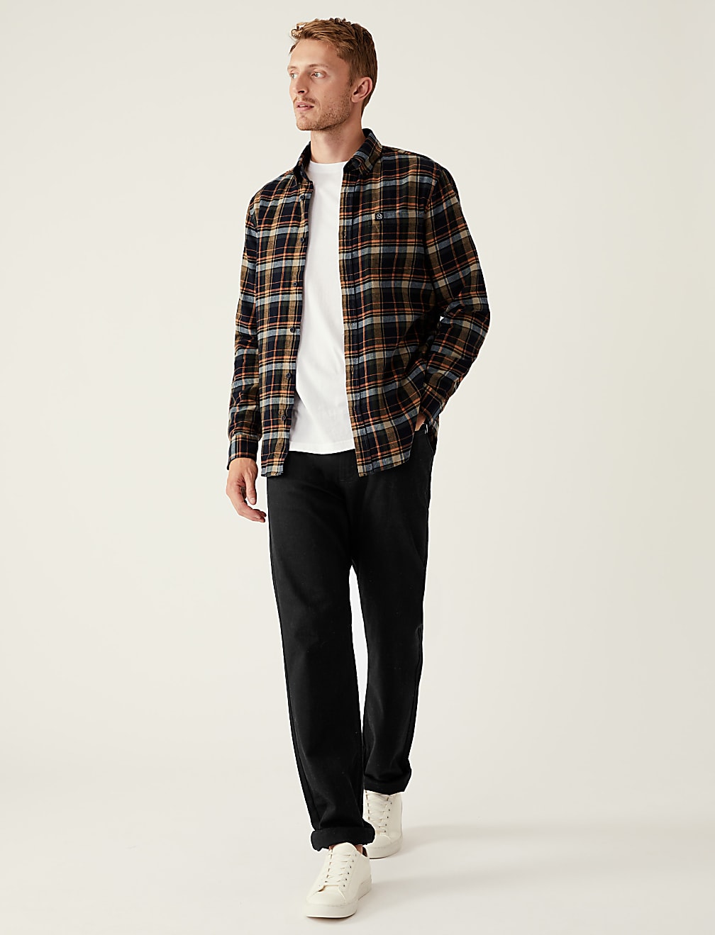 Flannel Brushed Cotton Check Shirt