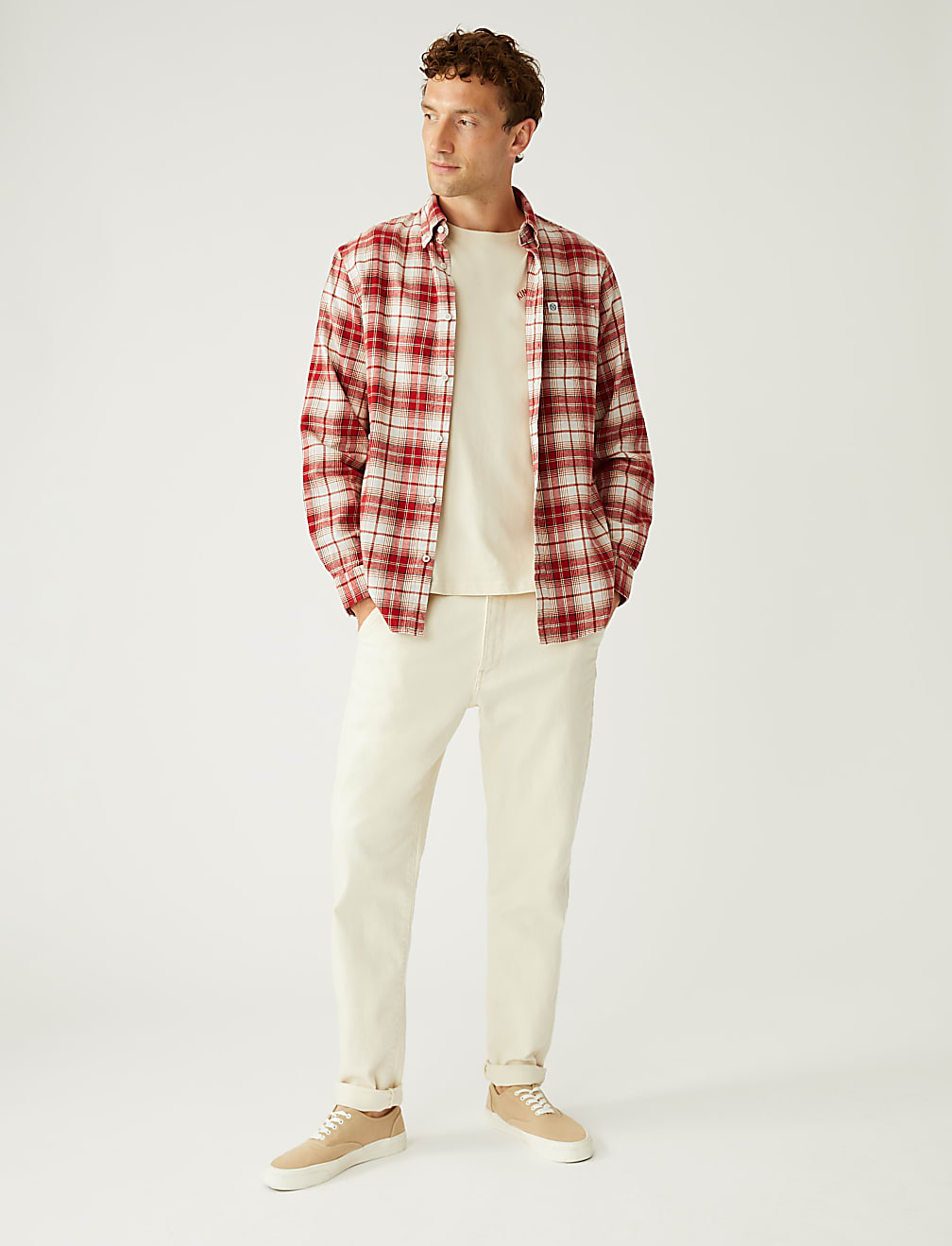 Flannel Brushed Cotton Check Shirt