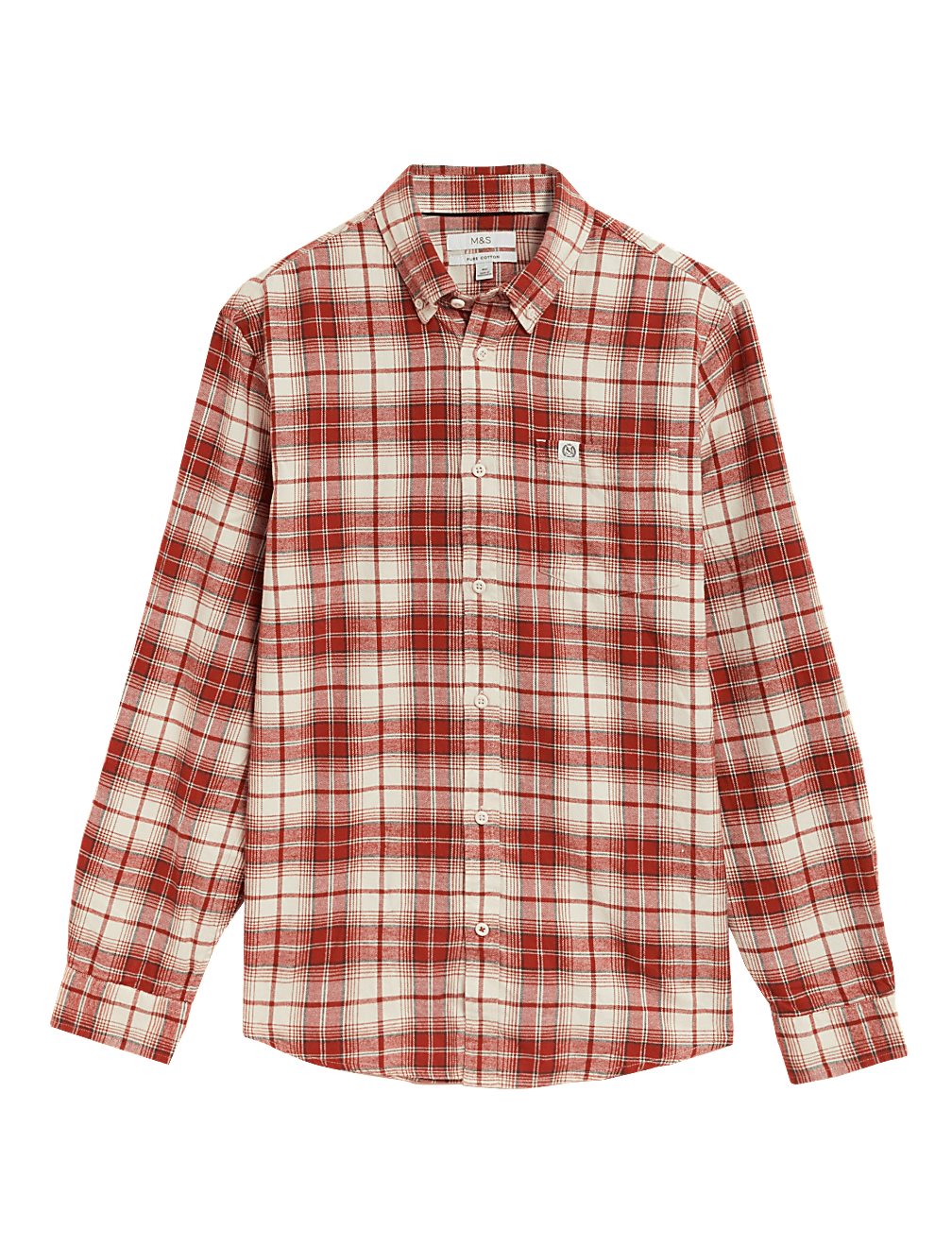 Flannel Brushed Cotton Check Shirt