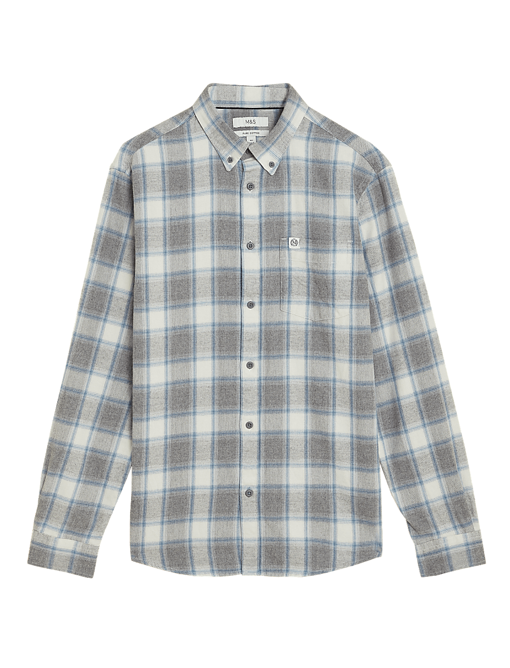 Flannel Brushed Cotton Check Shirt