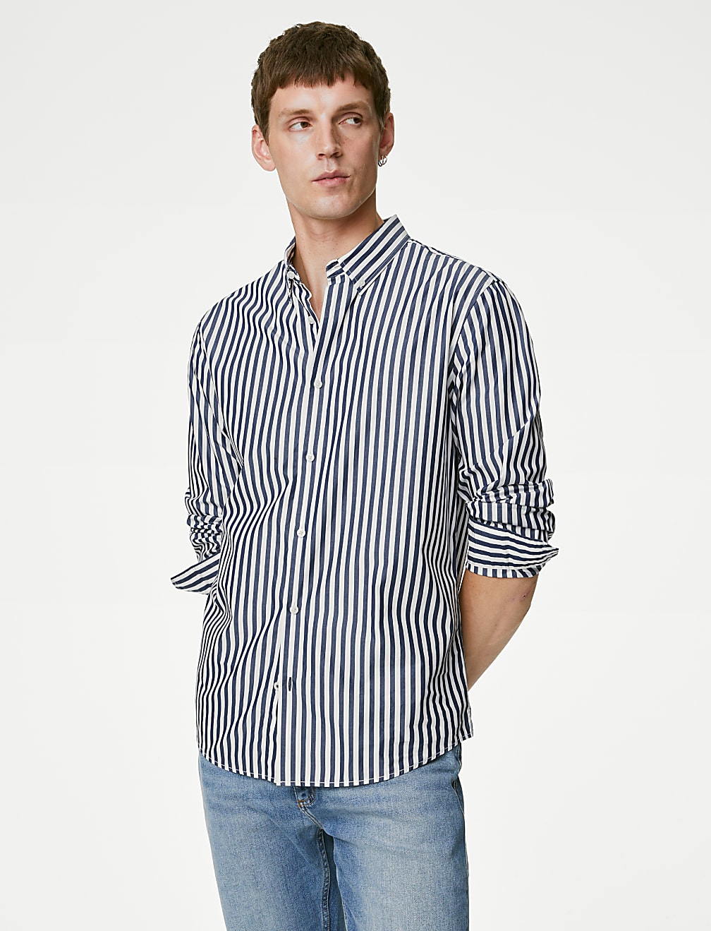 Pure Cotton Striped Shirt