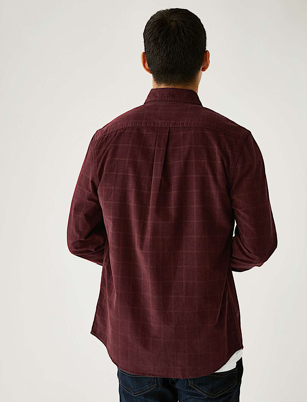 Pure Cotton Corduroy Check Shirt